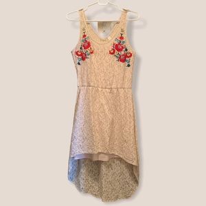 Beautiful lace high-low dress